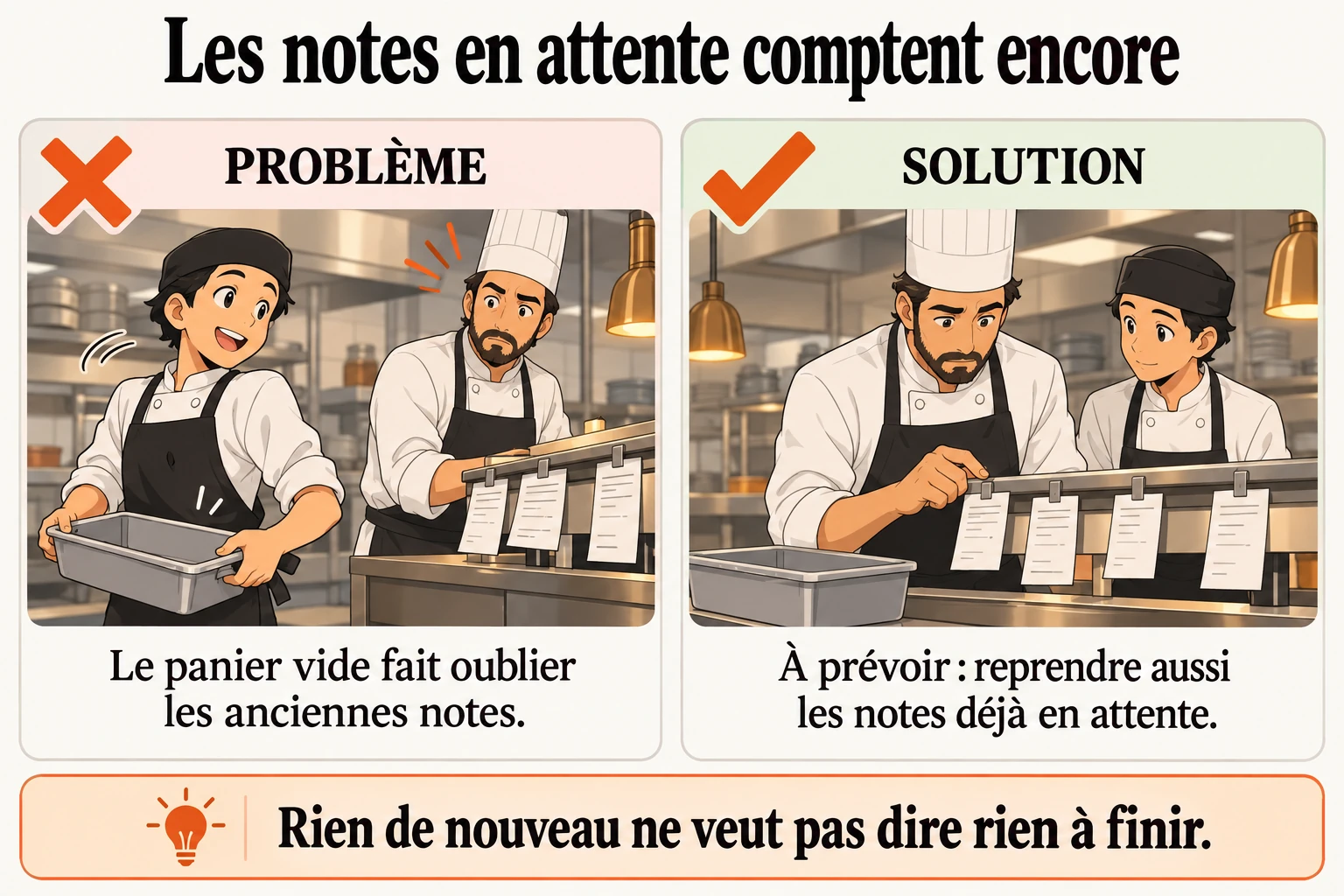 Aucun nouveau ticket, mais des notes encore à reprendre