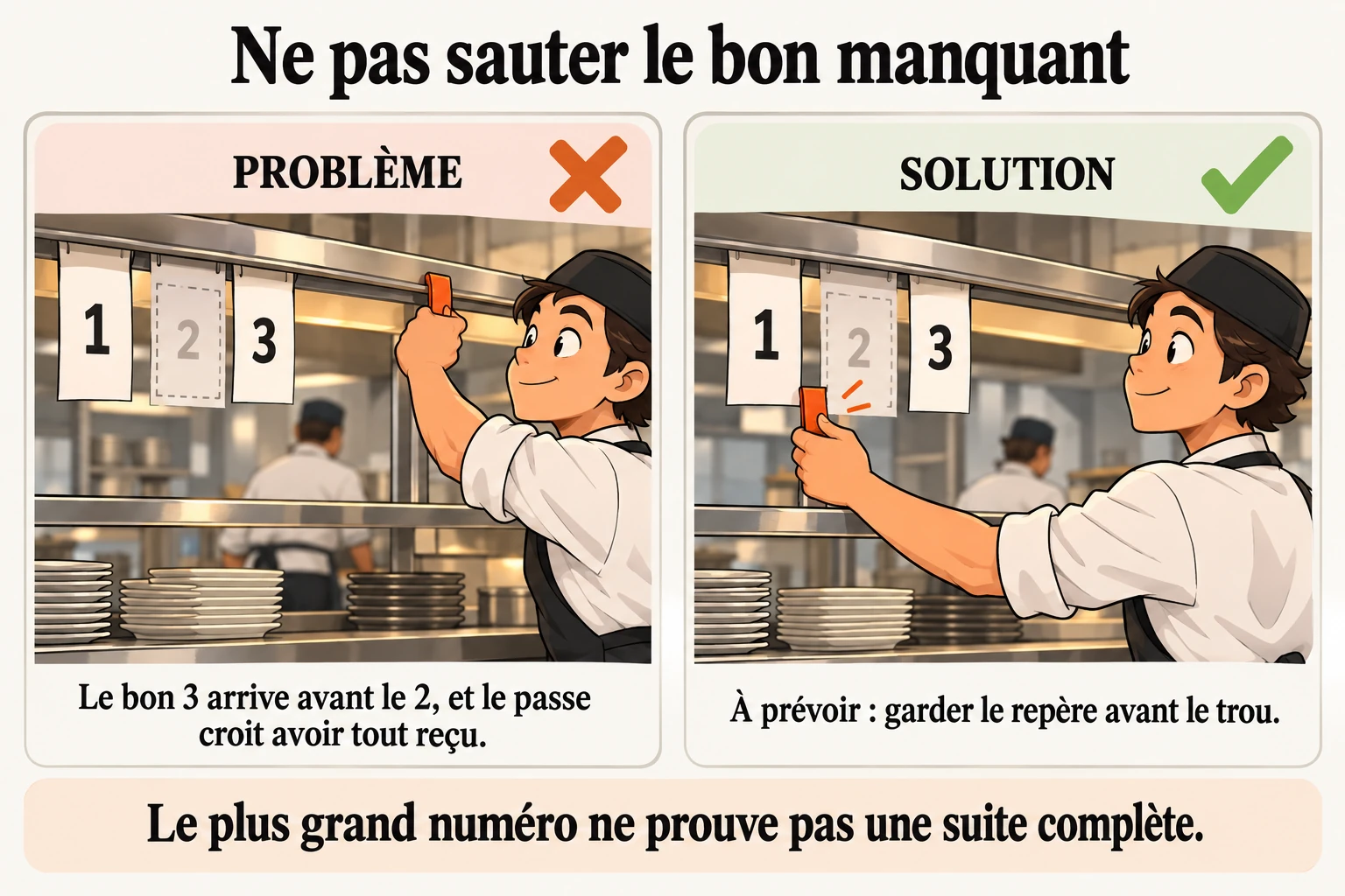 Le dernier numéro vu peut cacher un bon manquant